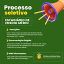 Câmara de São Lourenço do Oeste abre processo seletivo para estagiário do Ensino Médio