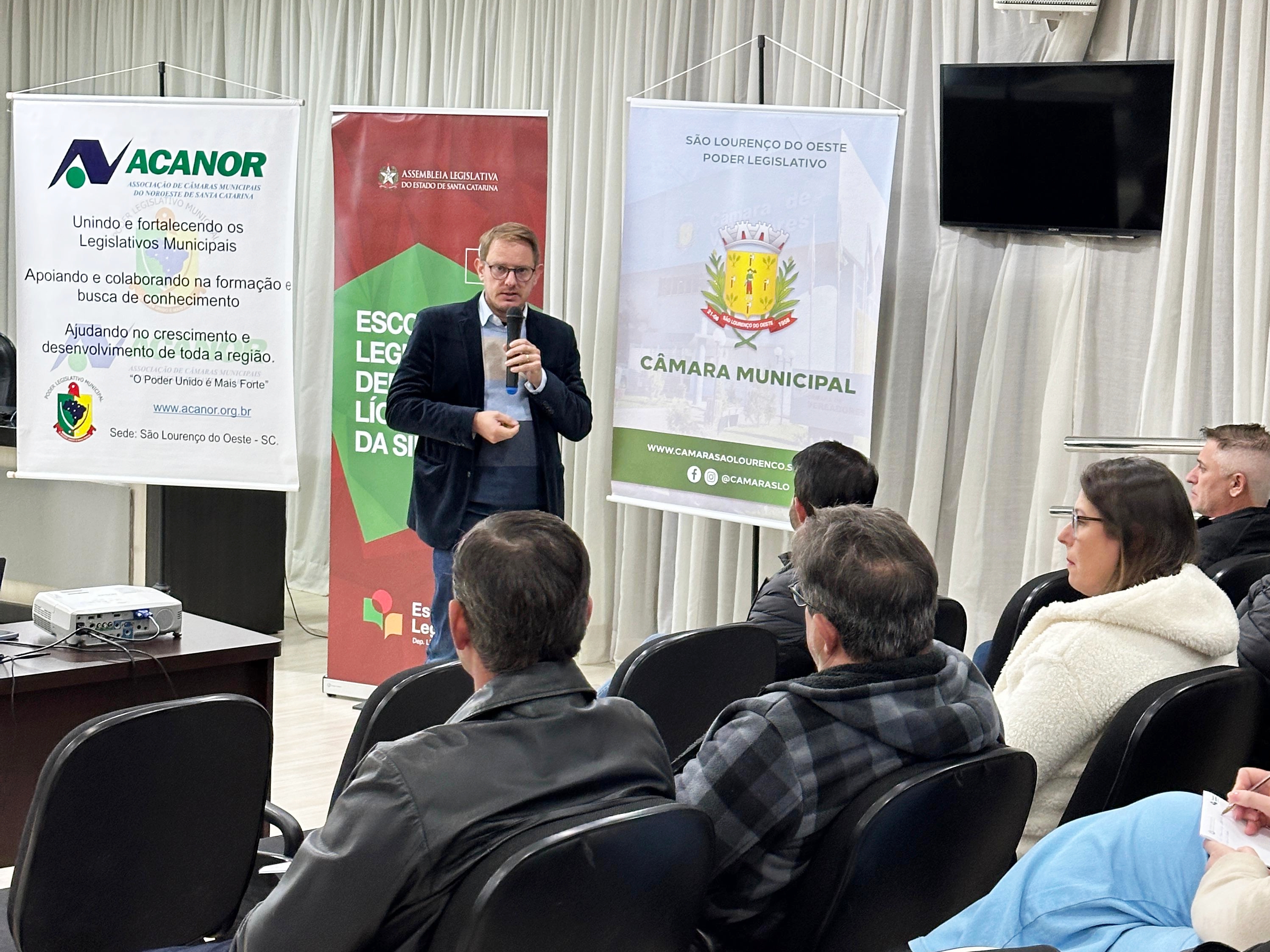 Câmara de São Lourenço do Oeste sedia evento do Legislativo em Ação, da Alesc 