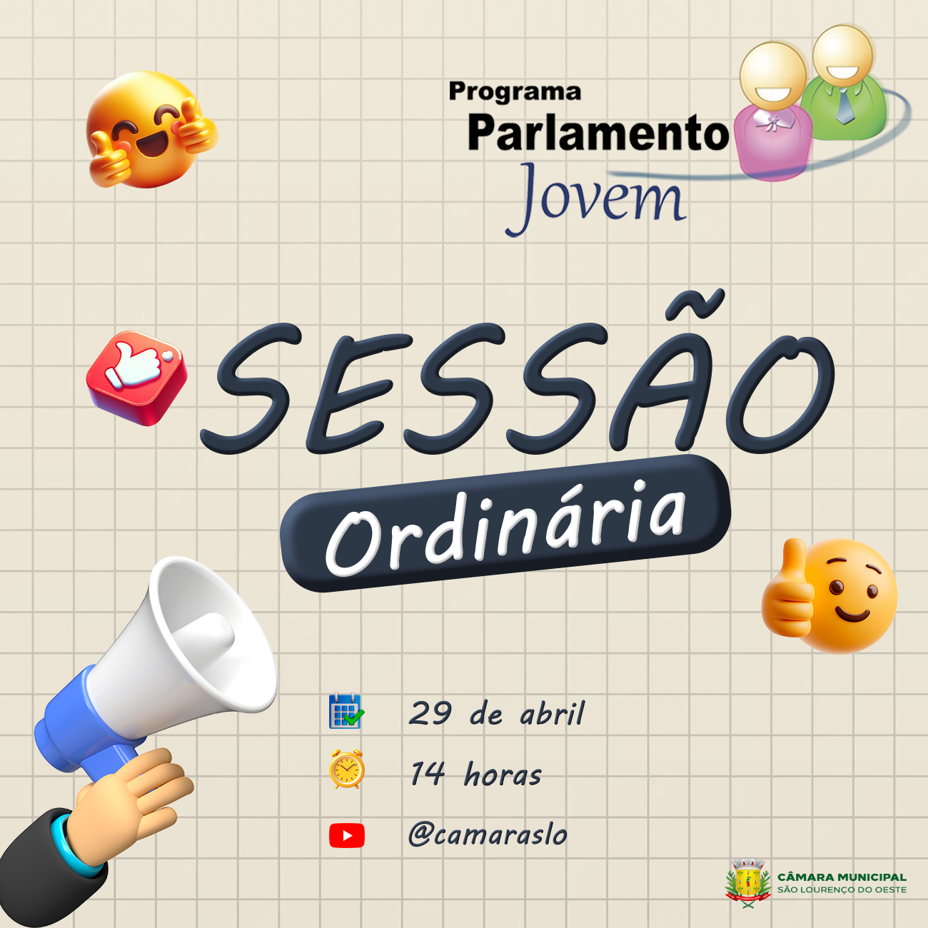 Câmara Mirim de São Lourenço do Oeste inicia atividades de 2026 na próxima semana
