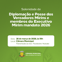 Câmara Municipal realiza solenidade de diplomação e posse dos eleitos do Parlamento Jovem e Executivo Mirim 2026