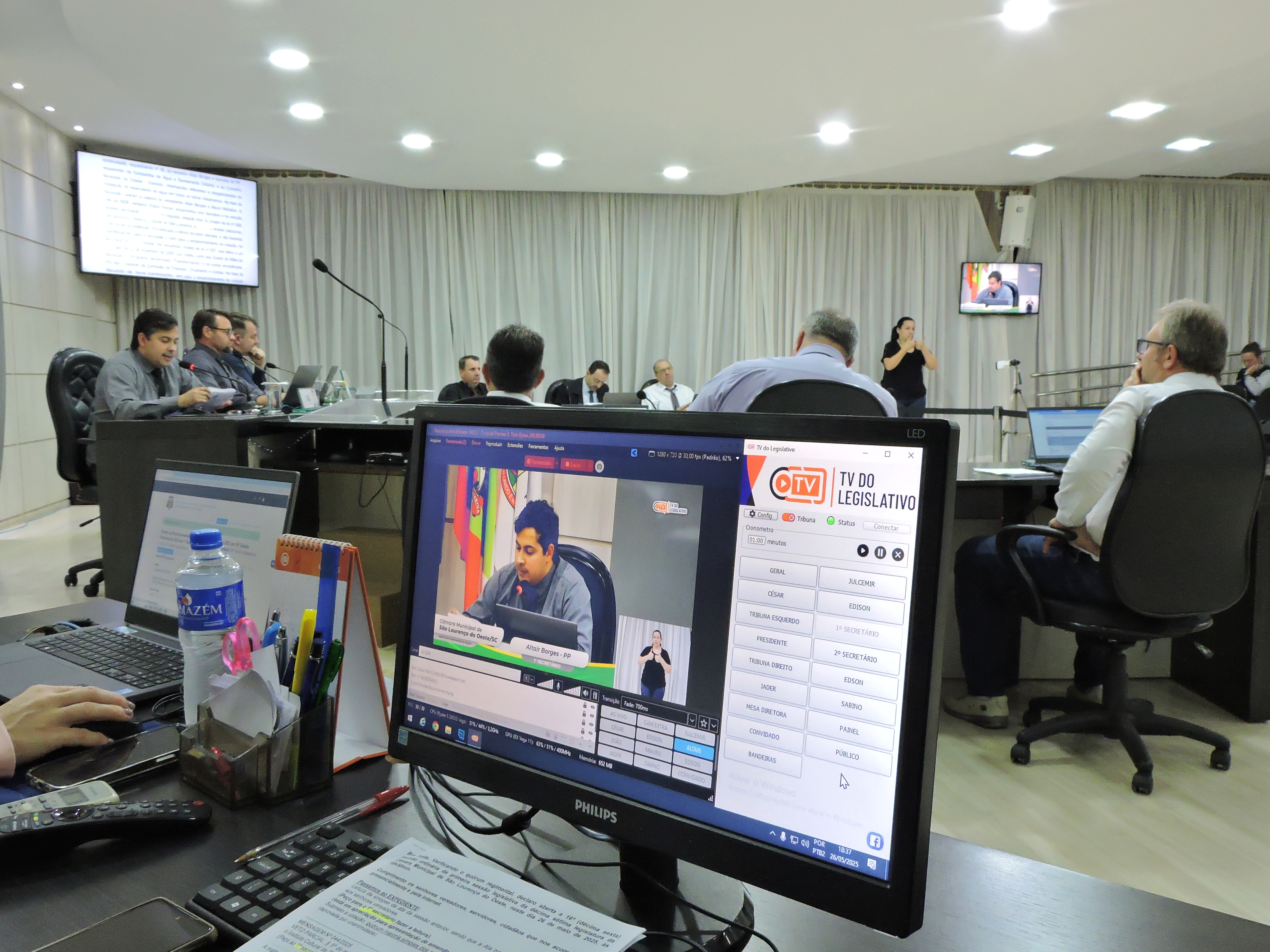 Câmara vai analisar veto parcial ao Projeto de Lei que autoriza o Instituto Cultural de São Lourenço do Oeste a receber patrocínio