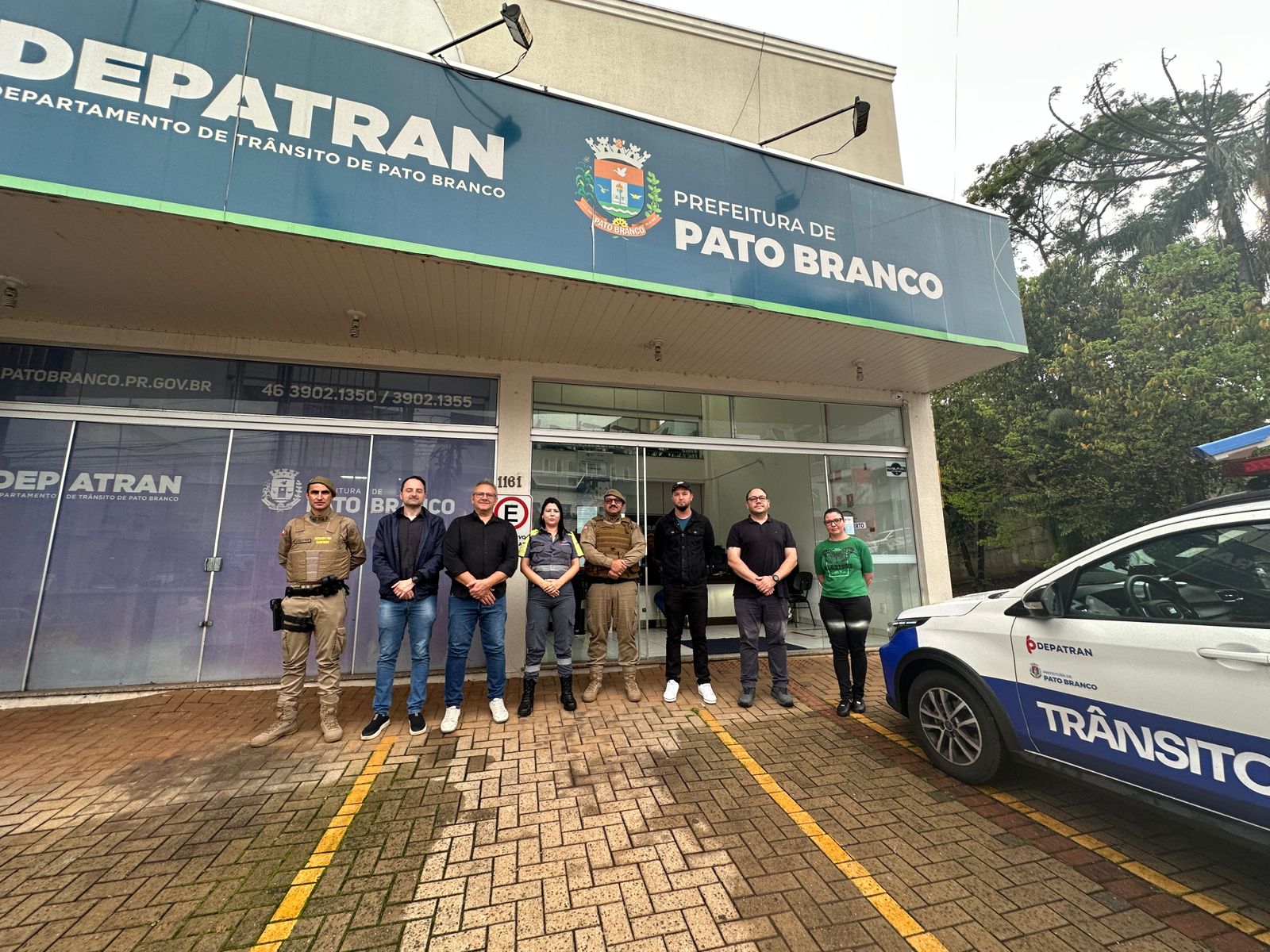 Comissão da Câmara de São Lourenço do Oeste visita Pato Branco para conhecer sistema de estacionamento rotativo