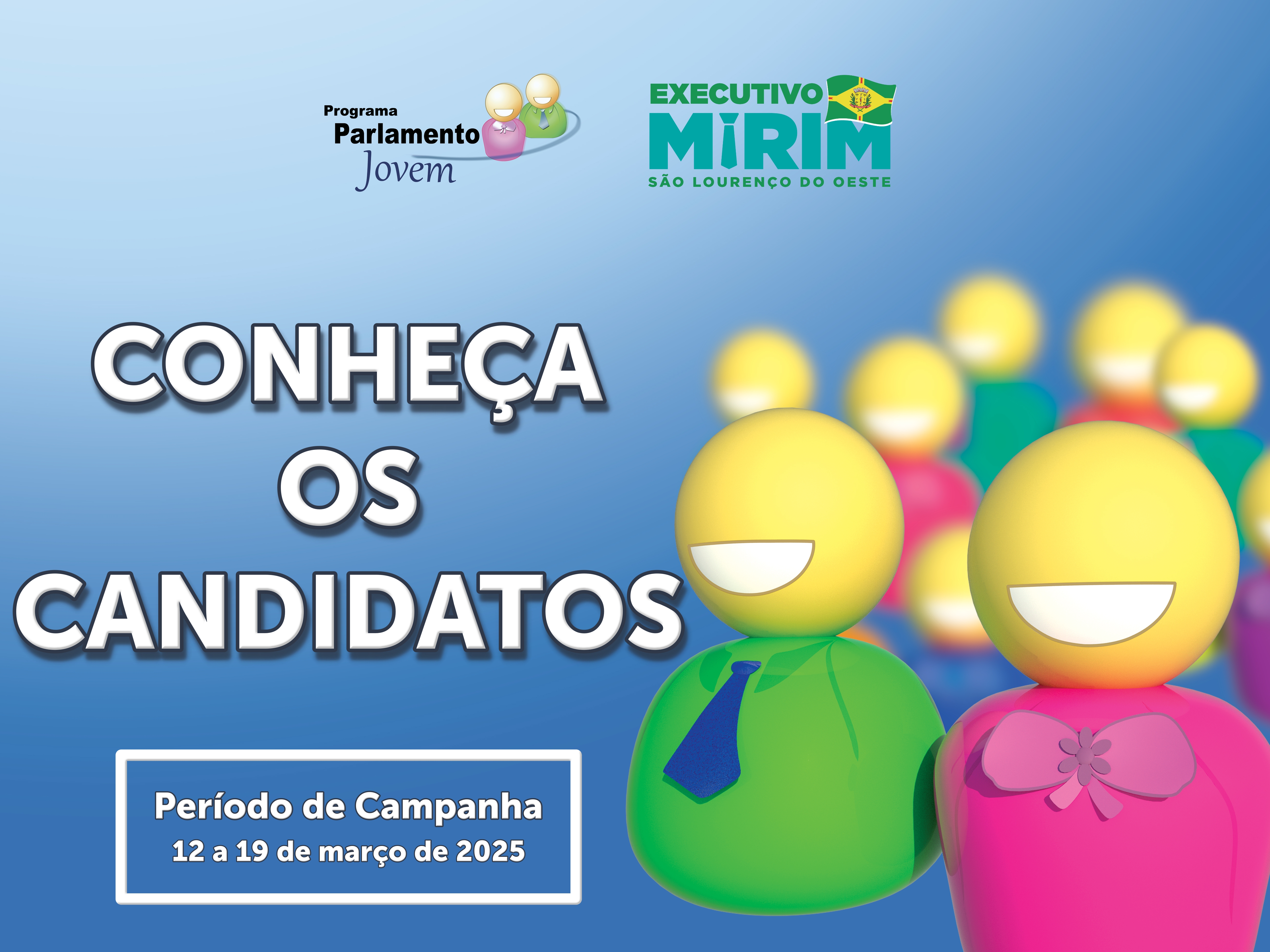 Conheça os candidatos: Programas Parlamento Jovem e Executivo Mirim somam mais de 70 inscritos 