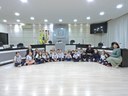Conhecendo o Legislativo: Alunos da EBM. Maria Goretti visitam a Câmara Municipal