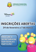 Inscrições abertas para os programas Parlamento Jovem e Executivo Mirim 2025
