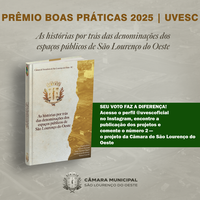 Livro da Câmara Municipal de São Lourenço do Oeste disputa Prêmio Boas Práticas 2025 da UVESC