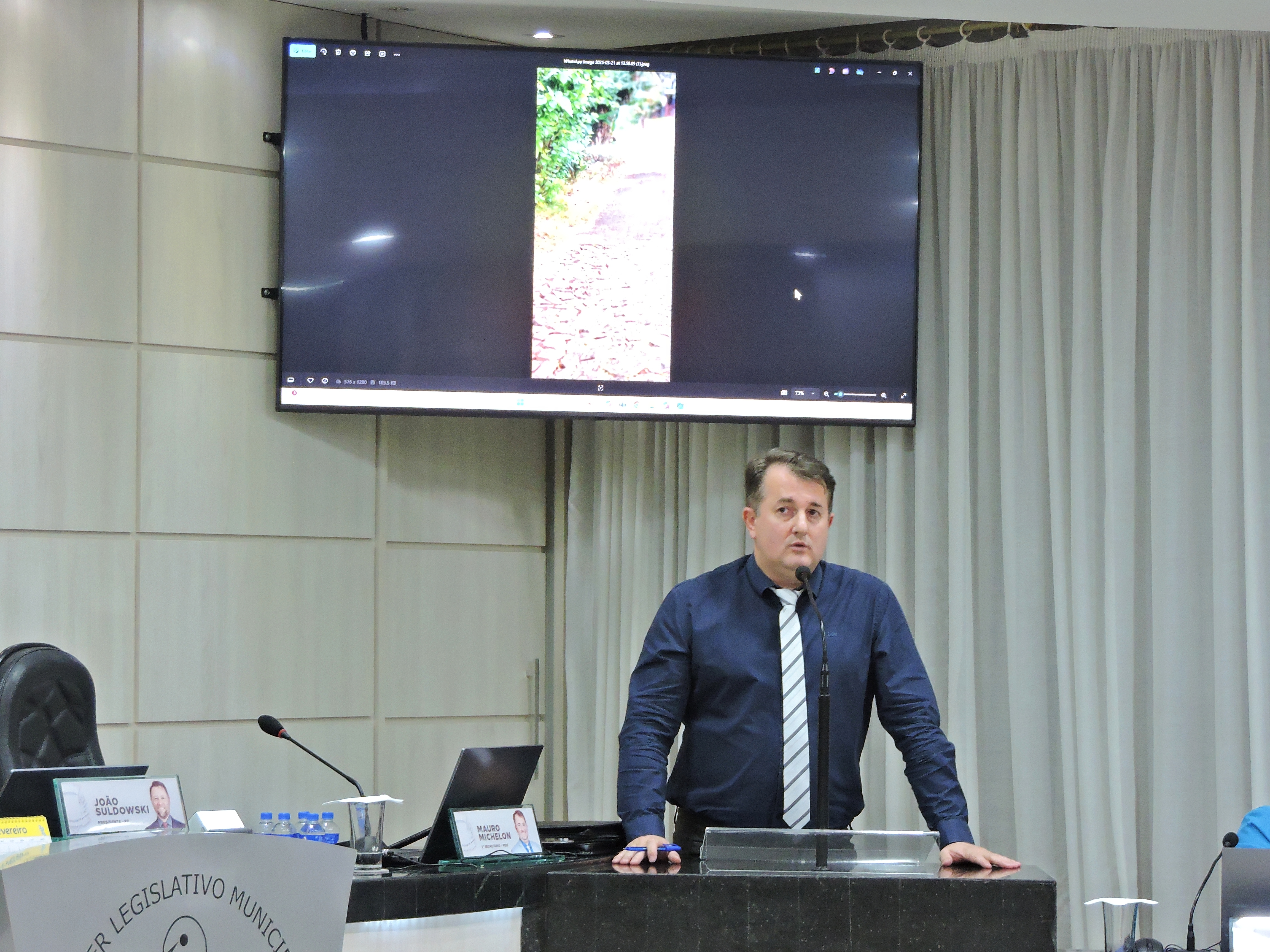 Mauro Michelon requer informações junto à Defesa Civil de São Lourenço do Oeste