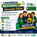 São Lourenço do Oeste será sede da Conferência Regional do Vereador Mirim em junho 