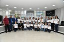 Vereadores e Executivos Mirins são diplomados e empossados em São Lourenço do Oeste Vereadores e Executivos Mirins são diplomados e empossados em São Lourenço do Oeste