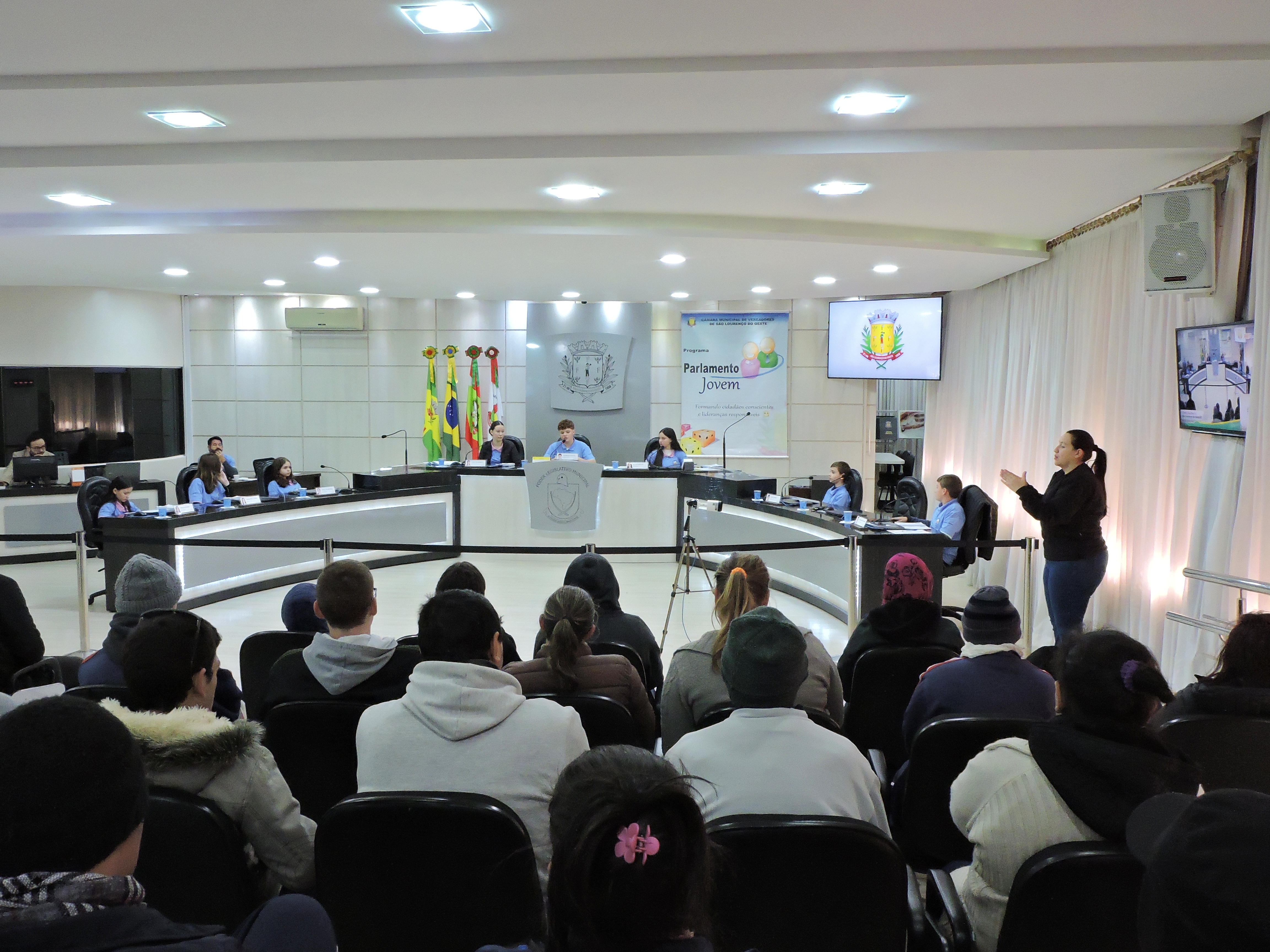 Vereadores mirins de São Lourenço do Oeste apresentam sugestões por melhorias em escolas e comunidade